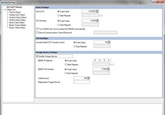 Support for the BACnet/IP building automation protocol